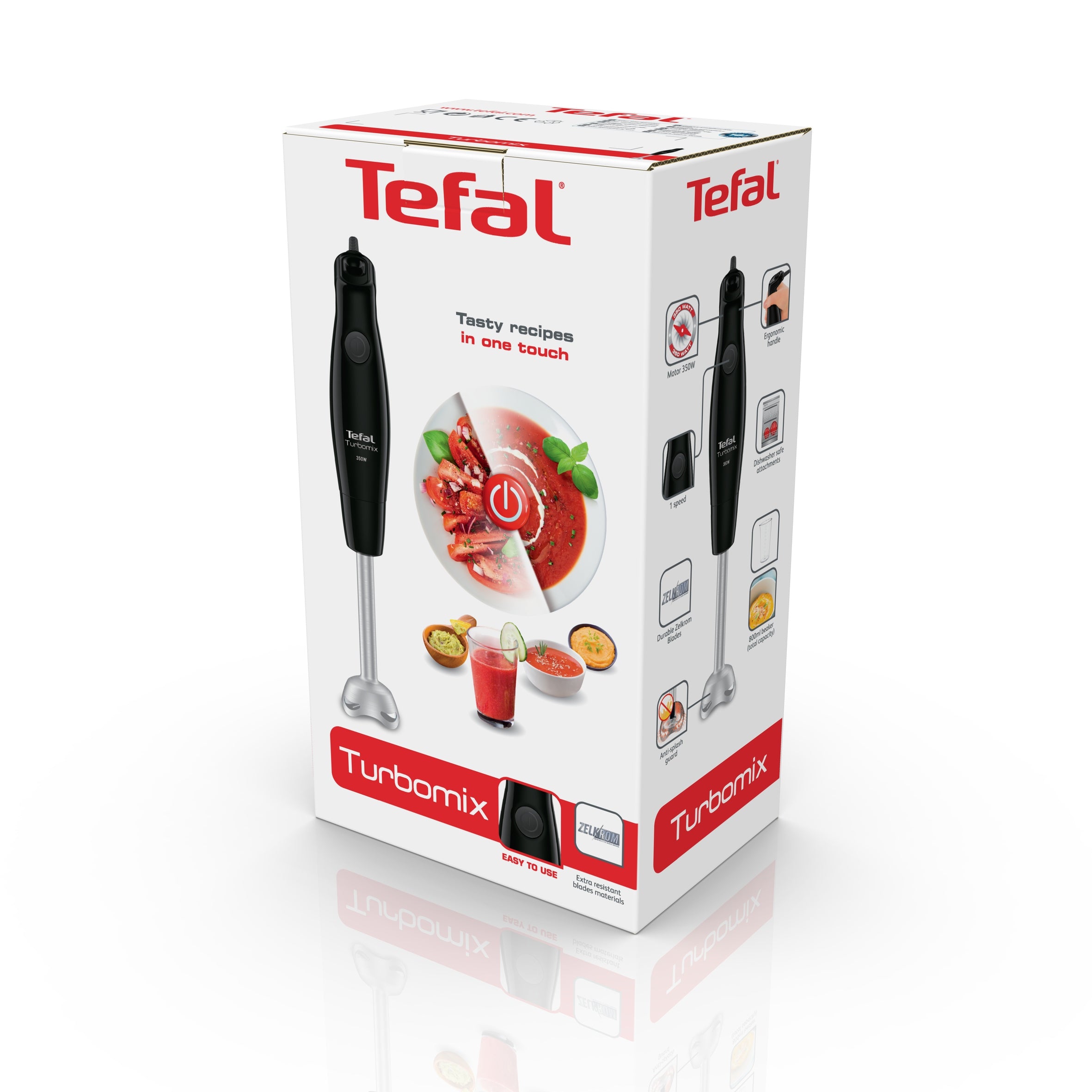HAND BLENDER TEFAL TURBOMIX HB121838 BLACK 350W, 2 blades Manufacturer code HB121838