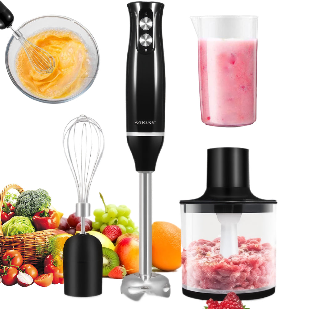 HAND BLENDER WIDE JUICE PUREE COPPER MOTOR MIXER INCISOR EFFICIENT