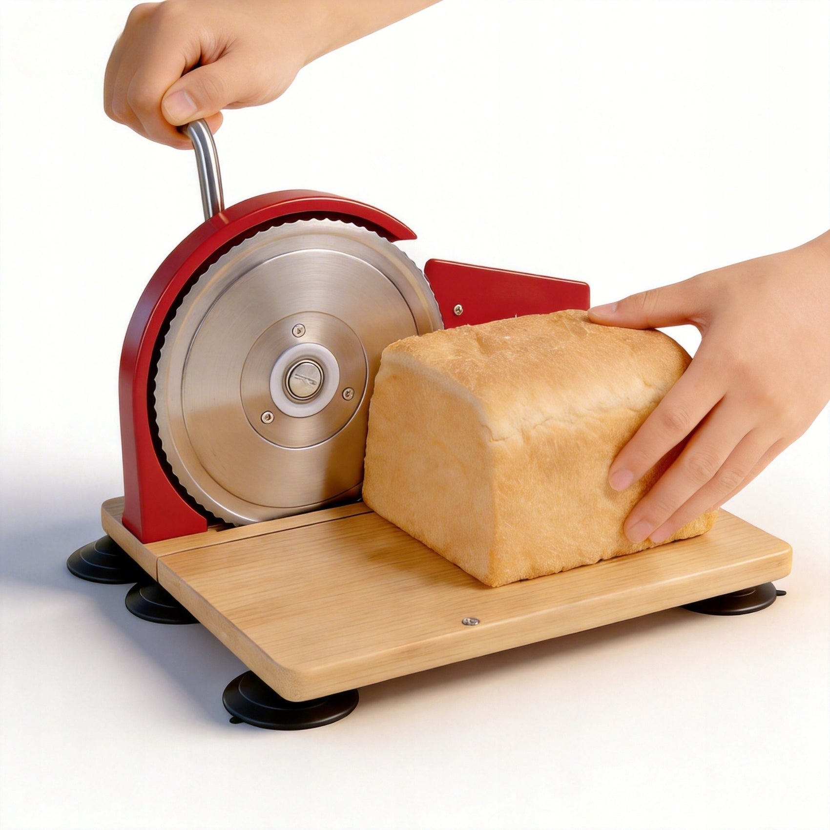 HAND CRANK BREAD SLICER FOR CUTTING BREAD WITH STAINLESS STEEL Model 31182606744612