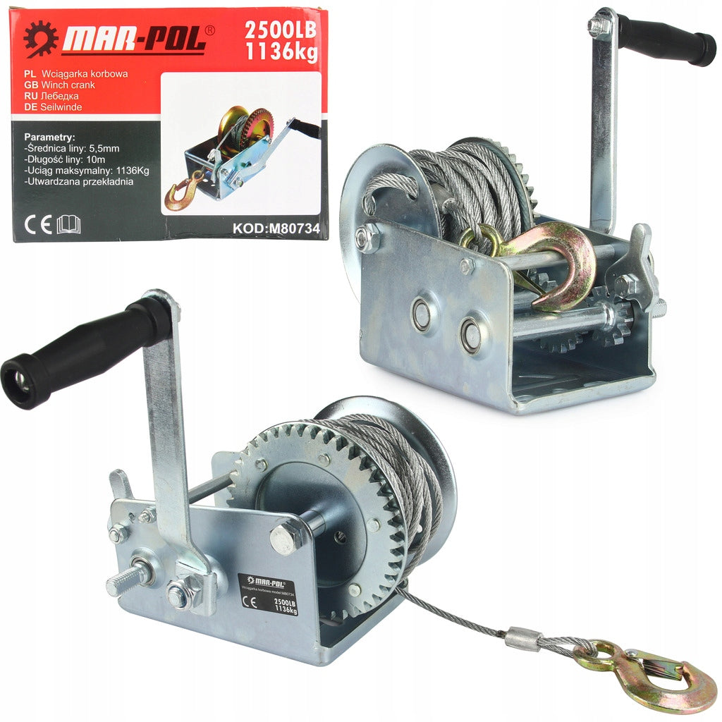 HAND CRANK WINCH 1136kg
