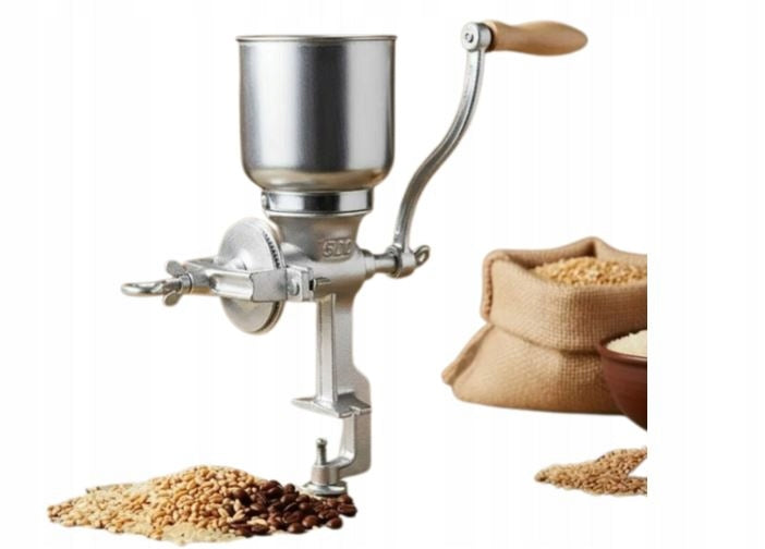 HAND GRINDER FOR GRINDING MALT TABLE CAST IRON SHOT BLASTING MACHINE STRONG 1,5L