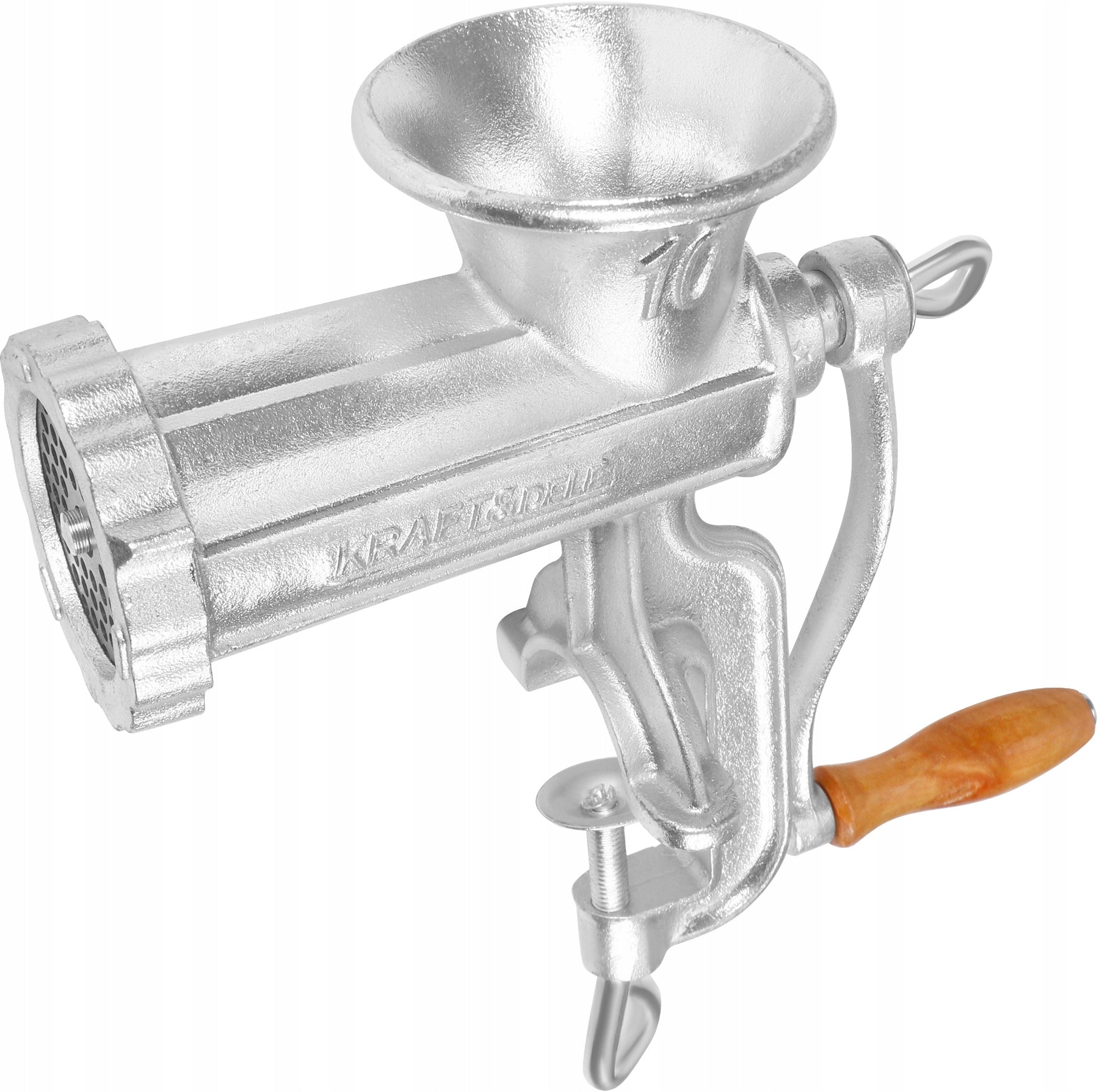 HAND GRINDER FOR GRINDING MEAT SIZE. 10 CAST IRON LARGE SOLID FOR SAUSAGES Packaging status original