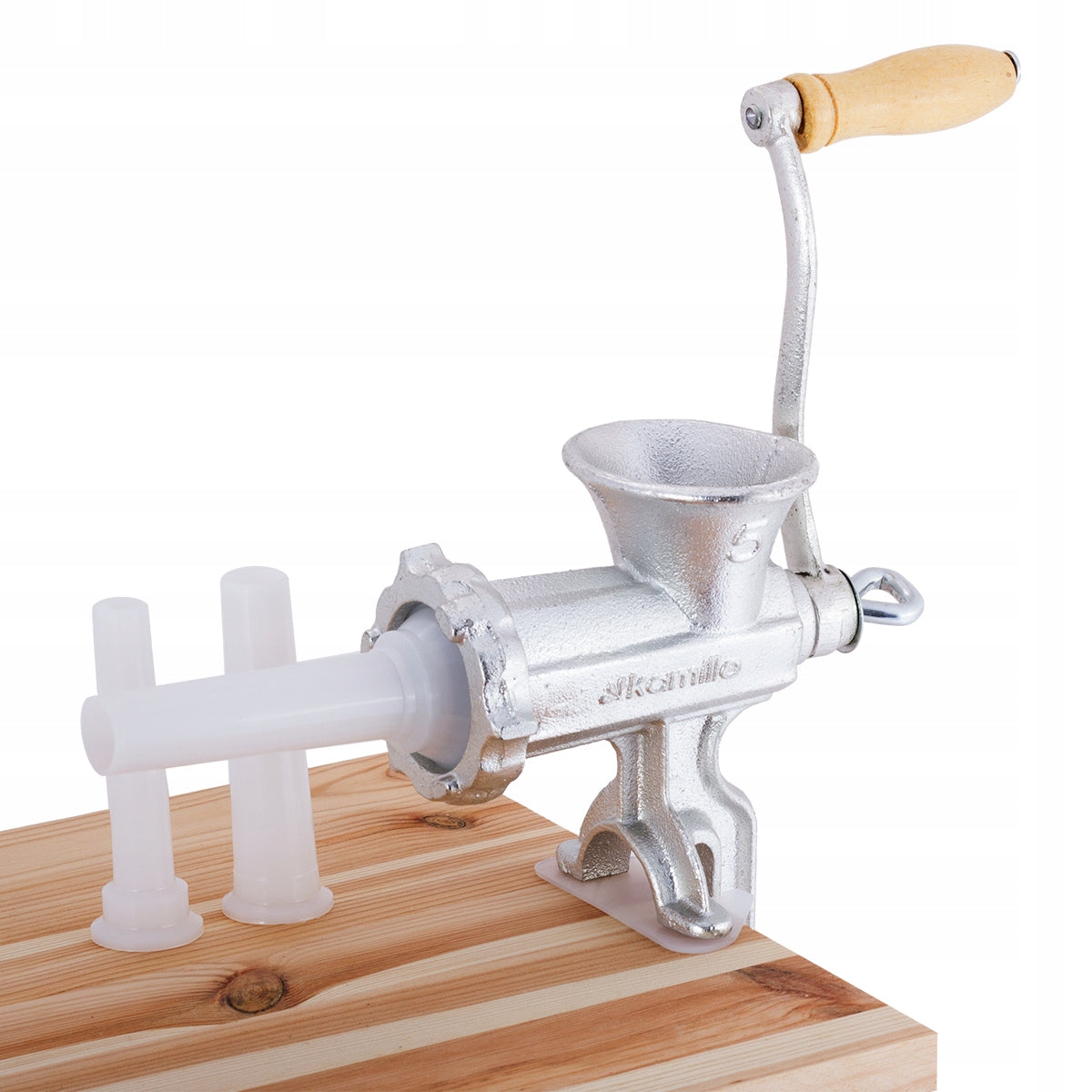 HAND GRINDER FOR MEAT GRINDING CAST IRON NO. 5 FUNNEL STRAINER KNIFE EAN (GTIN) 5903148926063