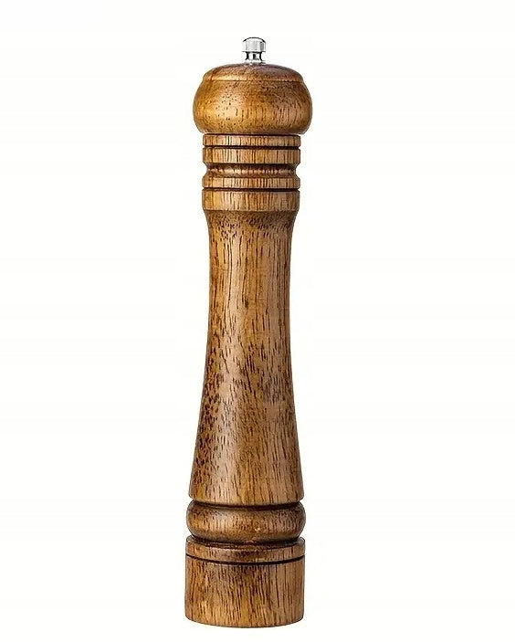 HAND GRINDER FOR PEPPER SALT OAK WOOD 22CM DIKOM LOFT wooden DAB Packaging status original