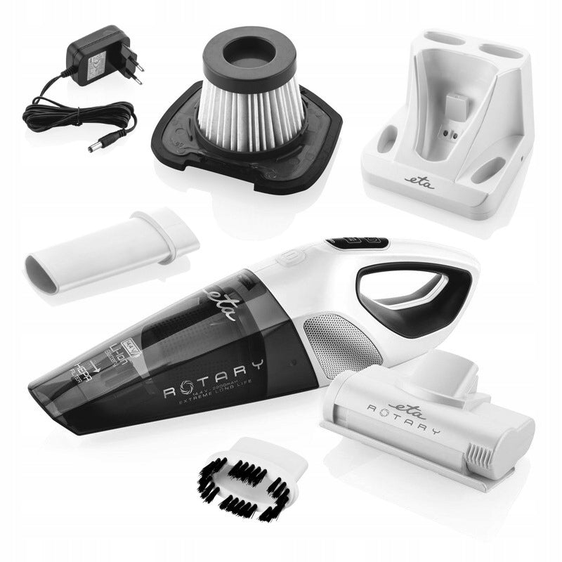 HAND-HANDED CAR VACUUM CLEANER, CORDLESS, TURBO BRUSH, POWERFUL ETA ROTARY