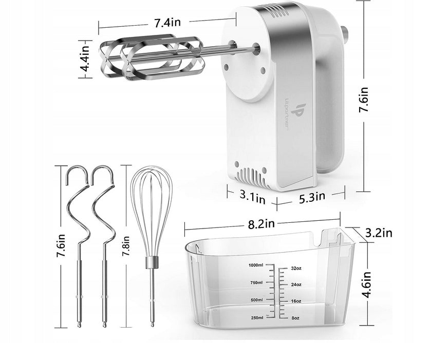 HAND MIXER 5 GEARS TURBO MODE SET OF 4 MIXERS 450W LILPARTNER KD-906 Brand no brand