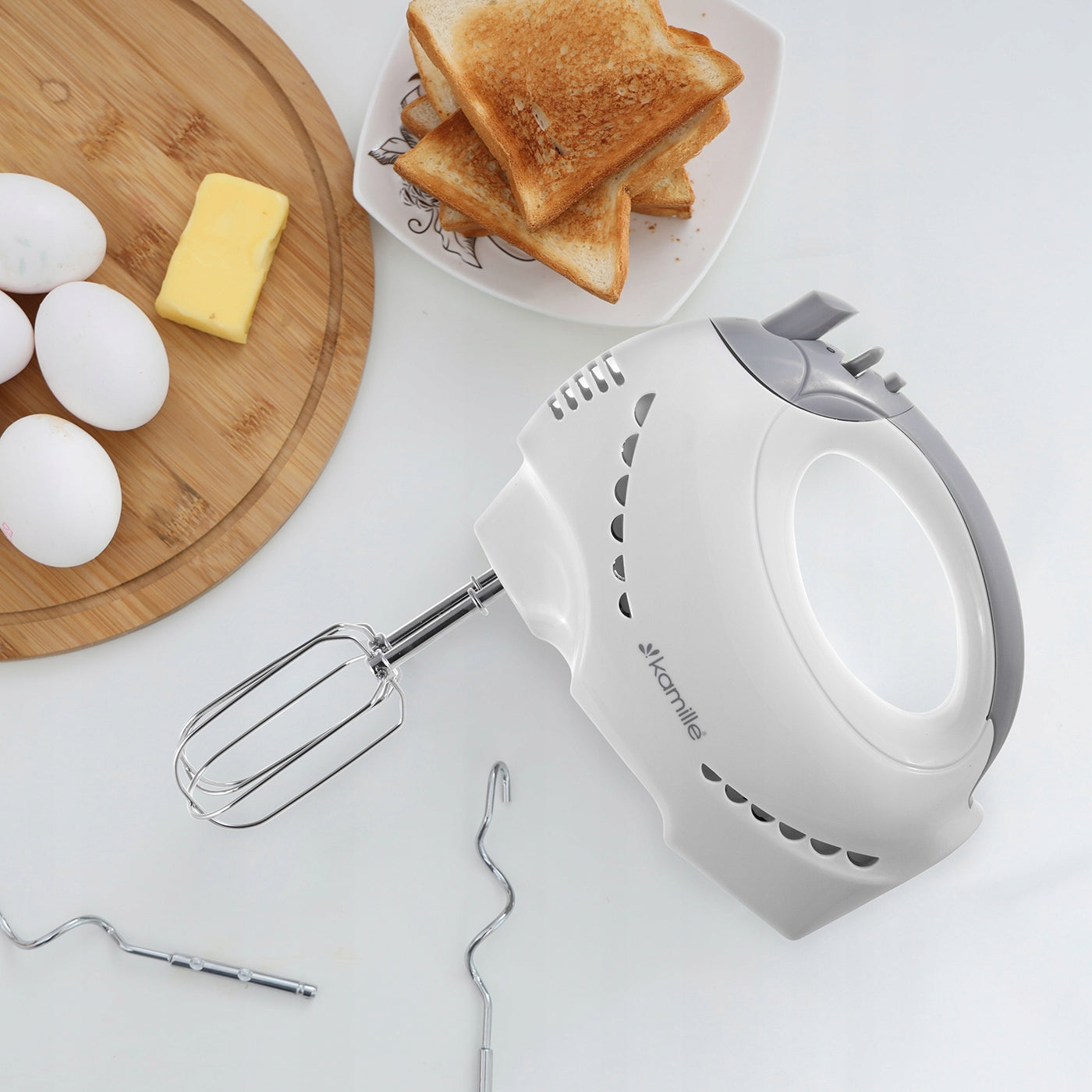 HAND MIXER Food Processor 5 Gears 4 Stirrers Strong 250W KAMILLE EAN (GTIN) 5903148929736