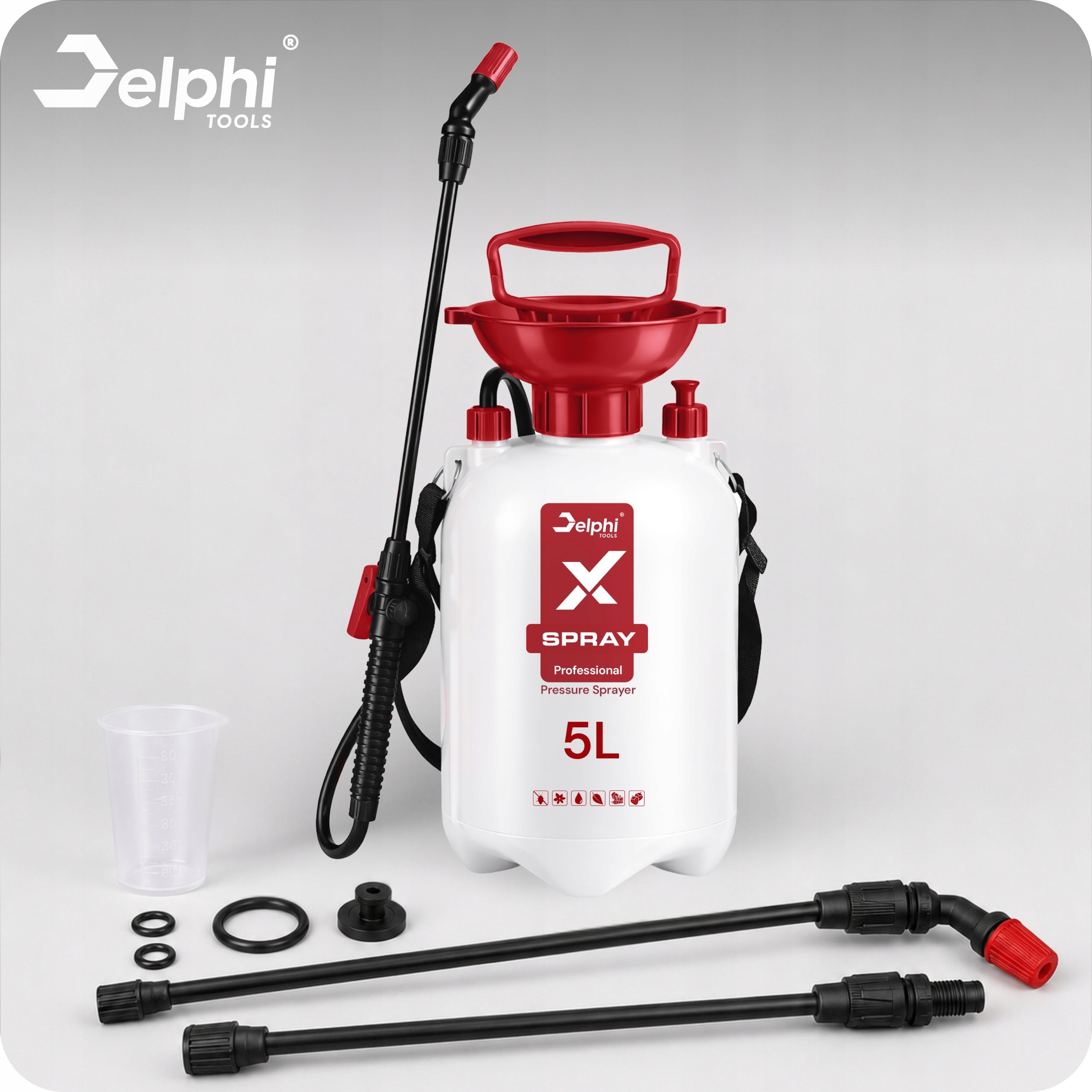 HAND SPRAYER 5L PRESSURE 95cm LANCE SPRINKLER PLANT SPRAYER Packaging status original