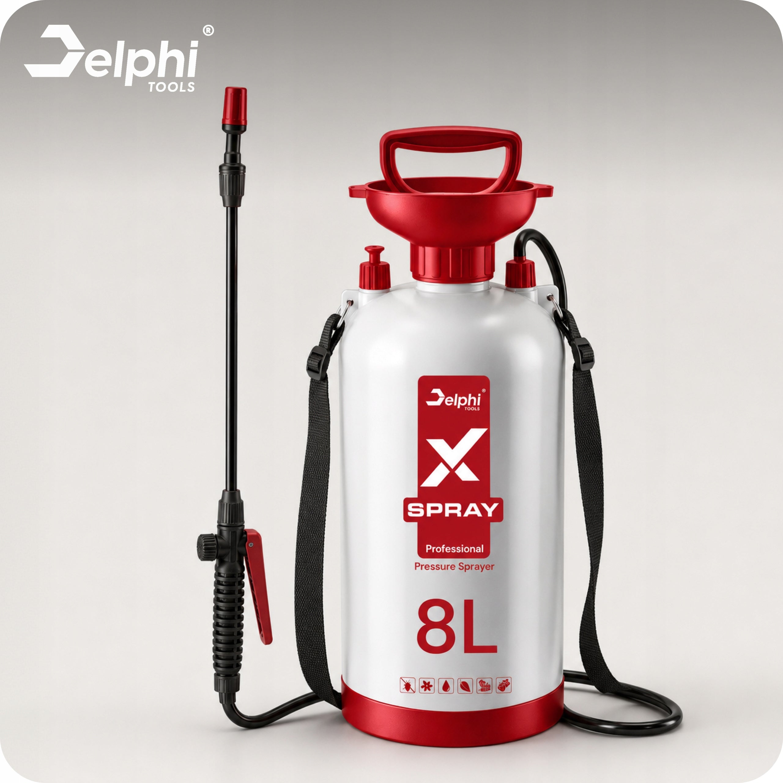 HAND SPRAYER 8L PRESSURE SPRINKLER PLANT SPRAYER LANCE 95cm Manufacturer code Opryskiwacz z Lancą Ogrodowy Regulowany 8l