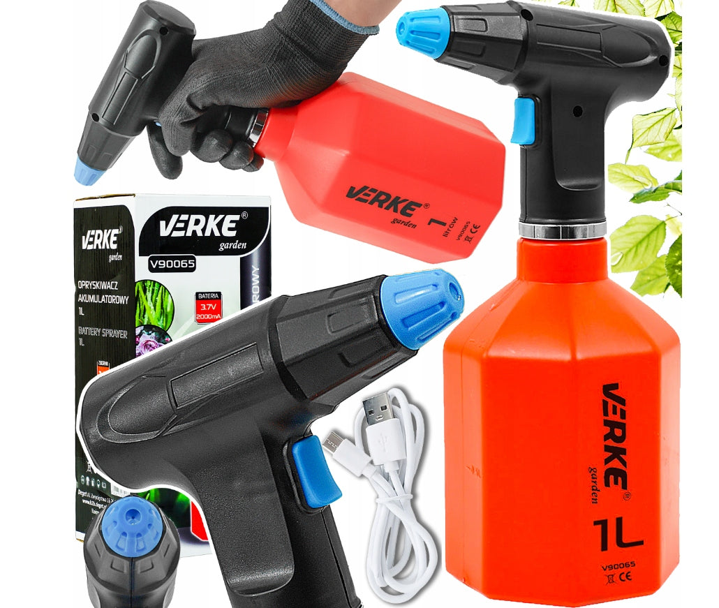 HAND SPRAYER CORDLESS GARDEN WATER PRESSURE WASHER 1L