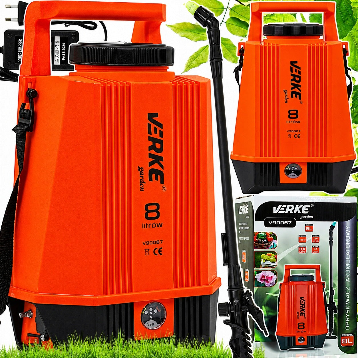 HAND SPRAYER CORDLESS GARDEN WATER PRESSURE WASHER 8L