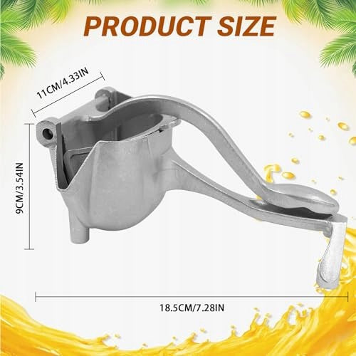 HAND SQUEEZER FOR CITRINE ORANGE LEMON LIMES POMEGRANATE STOP U Dominant color clear