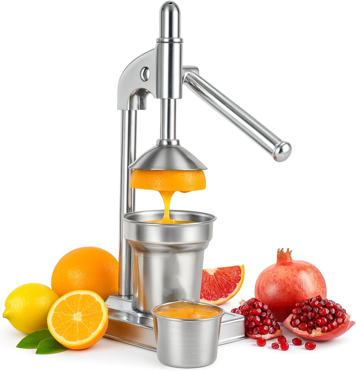 HAND SQUEEZER FOR LEMONS AND ORANGES STAINLESS STEEL FOR HOME