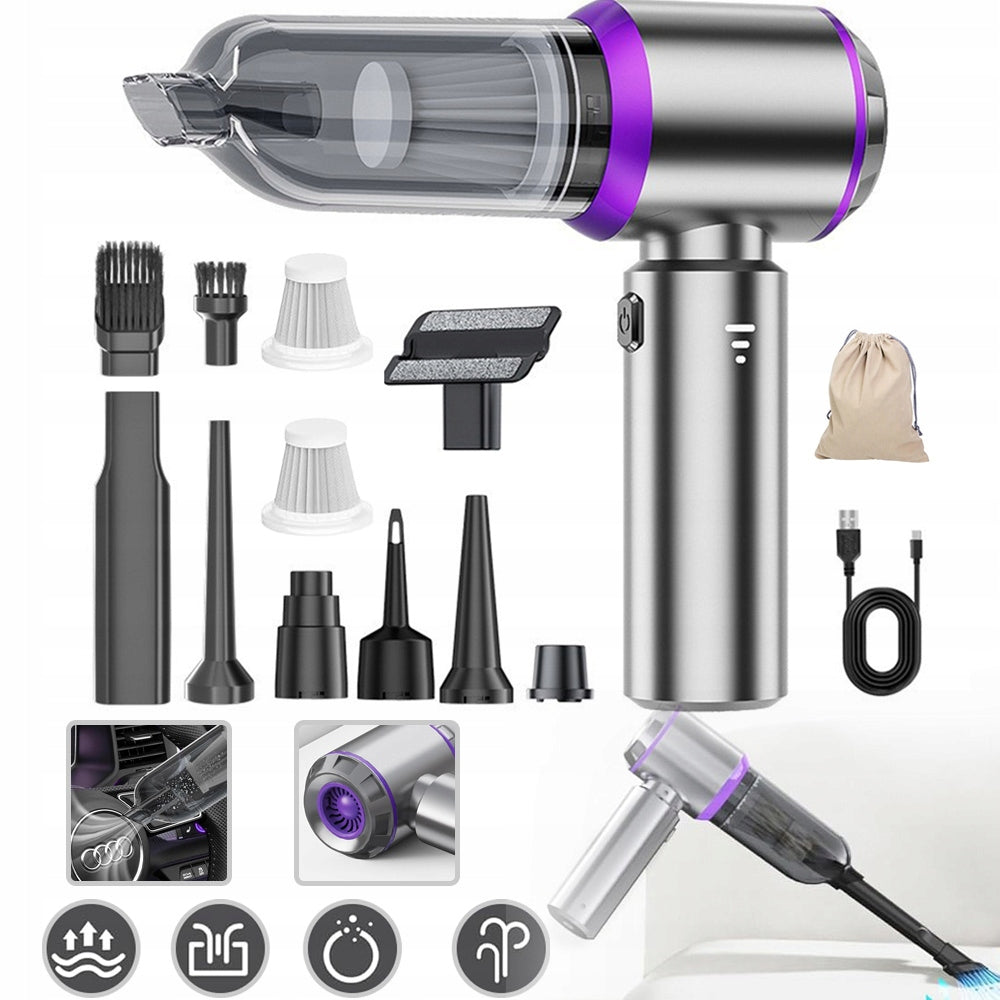 HANDHELD CAR VACUUM CLEANER CORDLESS FOR PET HAIR VEHICLE OFFICE