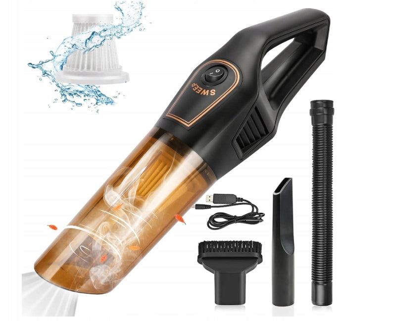 HANDHELD CAR VACUUM CLEANER KEVIAN K8 6000KPA 69DB BLACK HEPA 120W