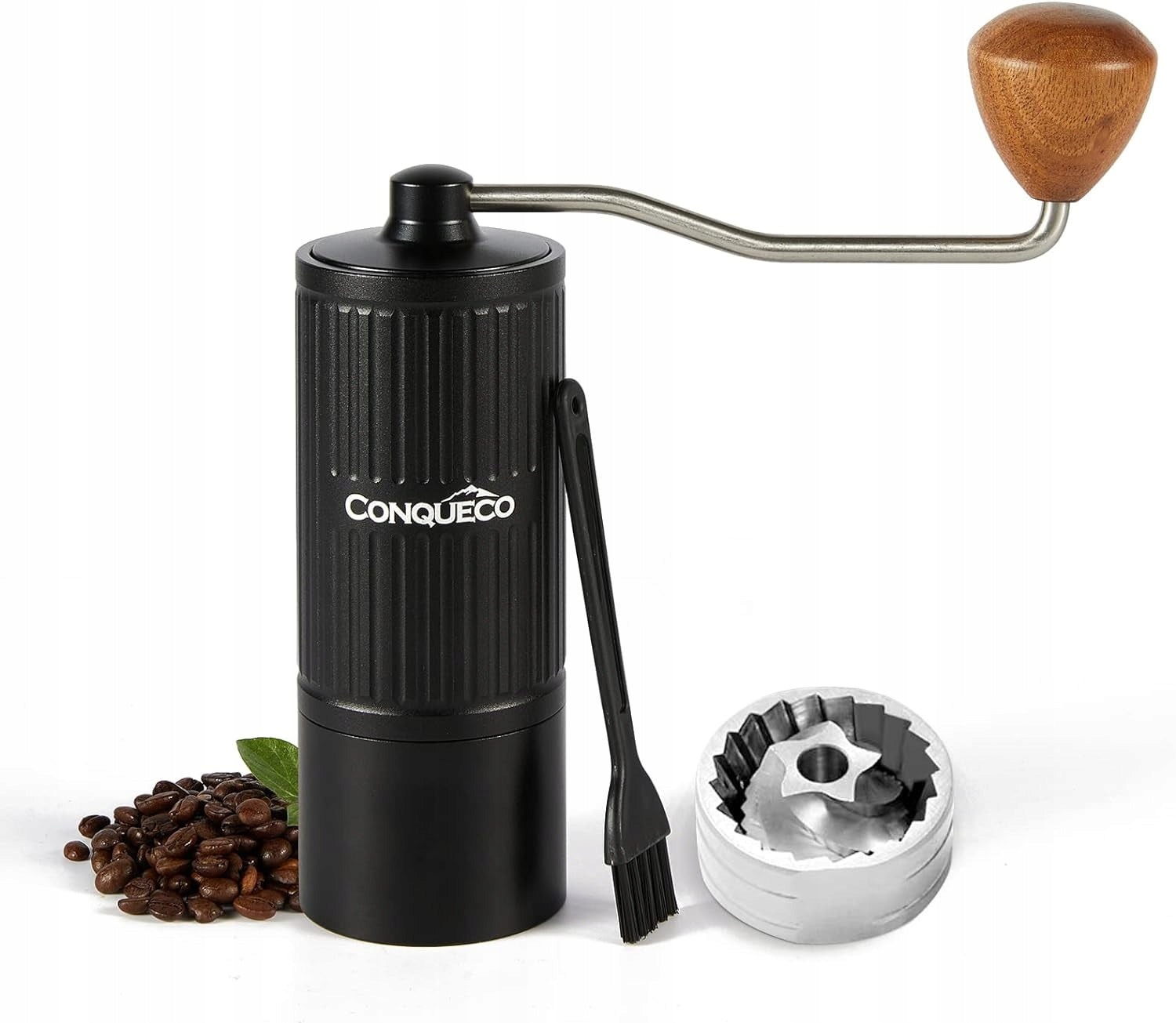 HANDHELD COFFEE GRINDER PORTABLE STAINLESS STEEL ADJUSTABLE