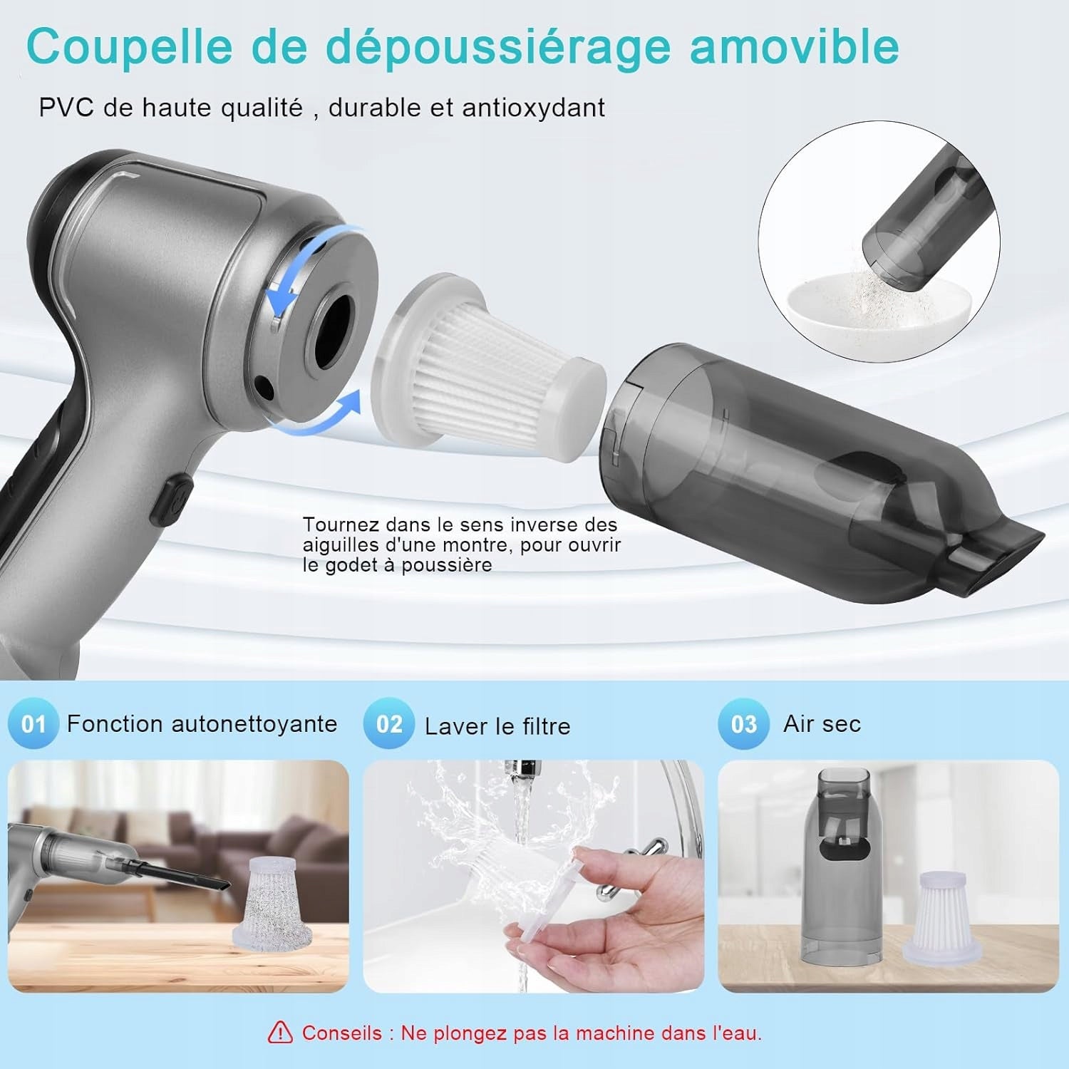 HANDHELD CORDLESS HANDHELD VACUUM CLEANER MINI 3IN1 BLOWER STRONG GIFT Manufacturer code do domu zwierząt ubrań