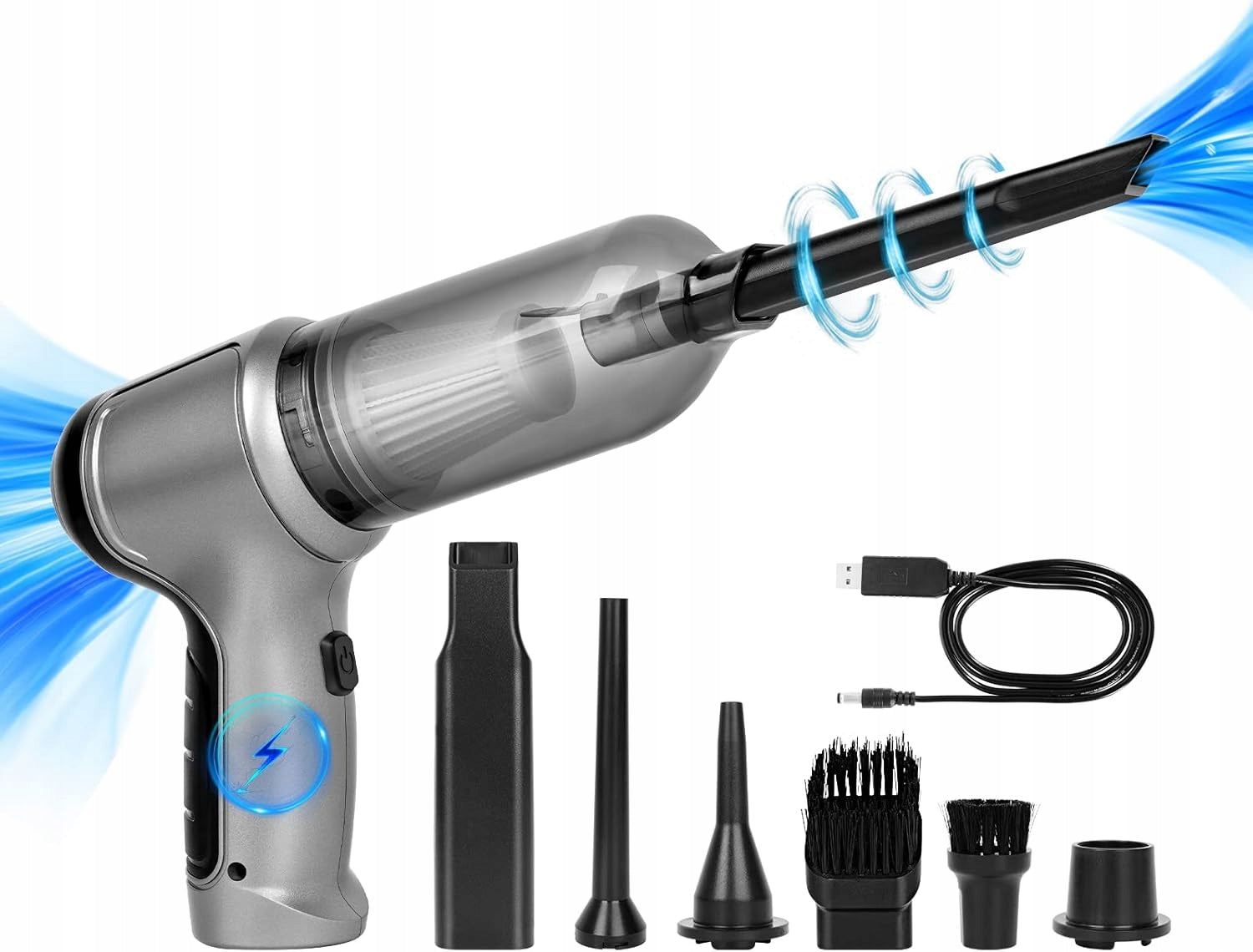 HANDHELD CORDLESS HANDHELD VACUUM CLEANER MINI 3IN1 BLOWER STRONG GIFT