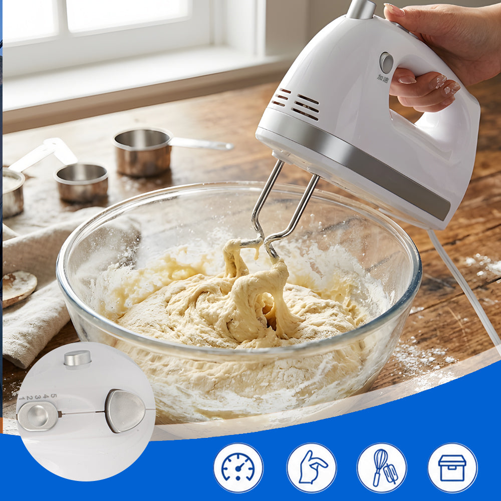 HANDHELD ELECTRIC MIXER 400W 5 SPEED TURBO FOR CAKE MERINGUE CREAM Brand Bosch