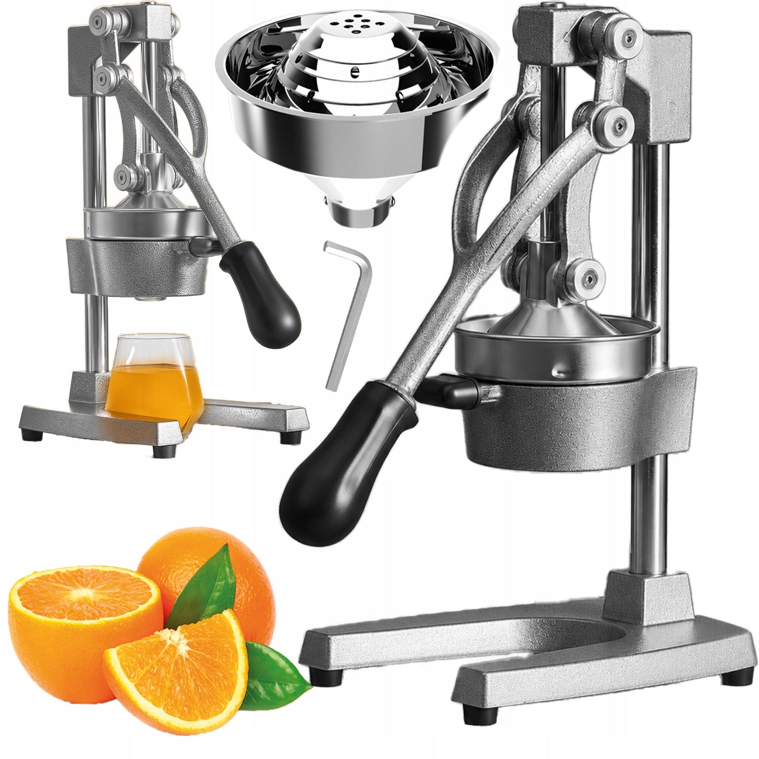 HANDHELD FRUIT CITRUS JUICER HEAVY SOLID GRAY ORANGE PRESS Power rating 0 W
