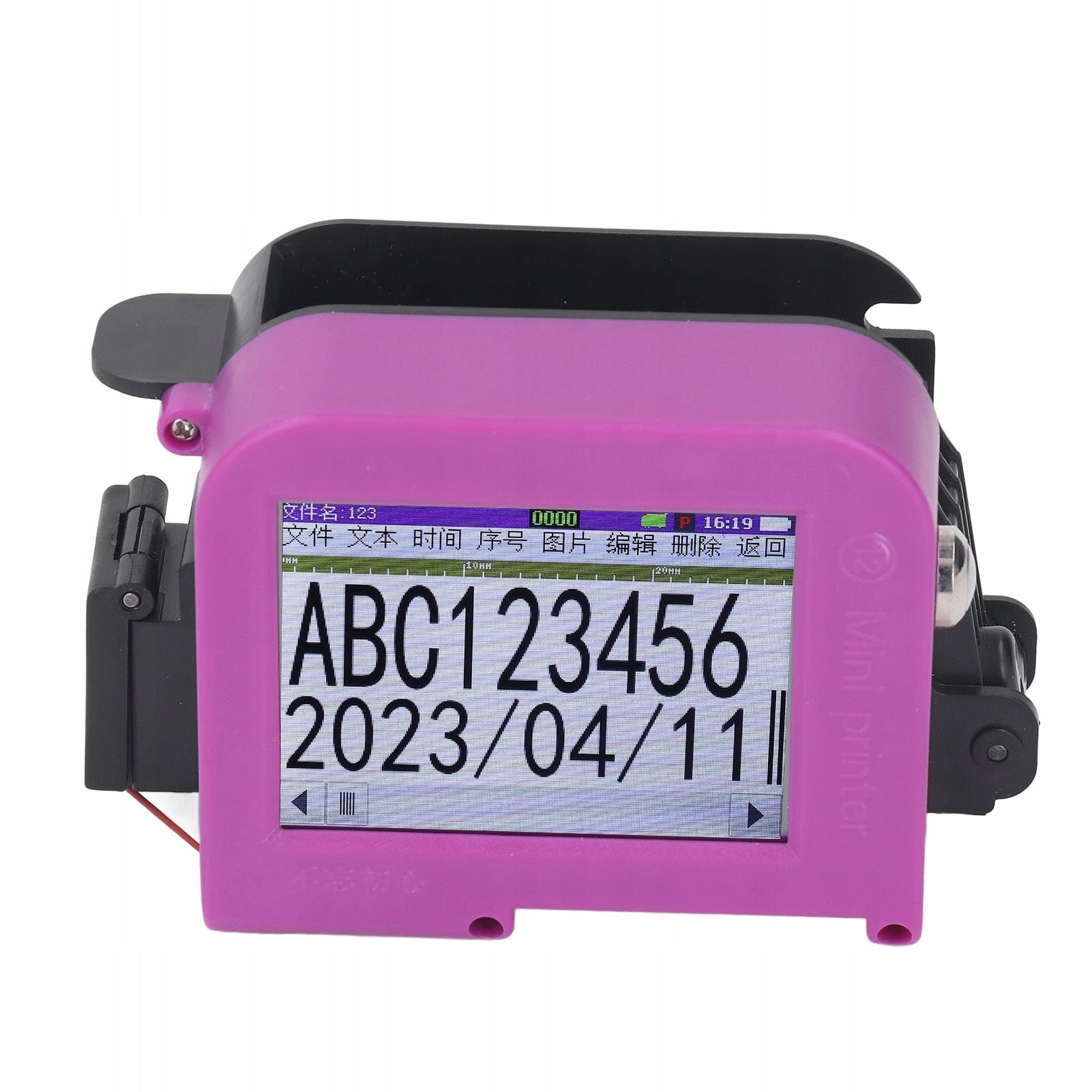 HANDHELD PORTABLE INKJET PRINTER FOR DATE MARKING CODES EAN QR Packaging status original