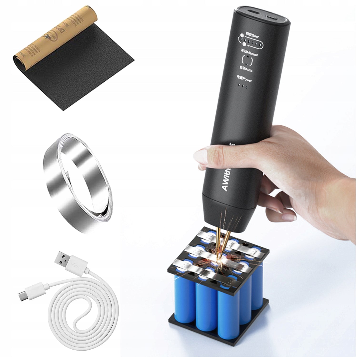 HANDHELD SPOT WELDING MACHINE PORTABLE HOME WELDING MACHINE FOR BATTERY CELLS