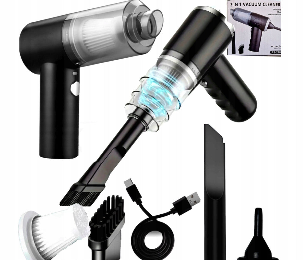 HANDHELD VACUUM CLEANER FOR CAR CYCLONE CORDLESS STRONG HEPA