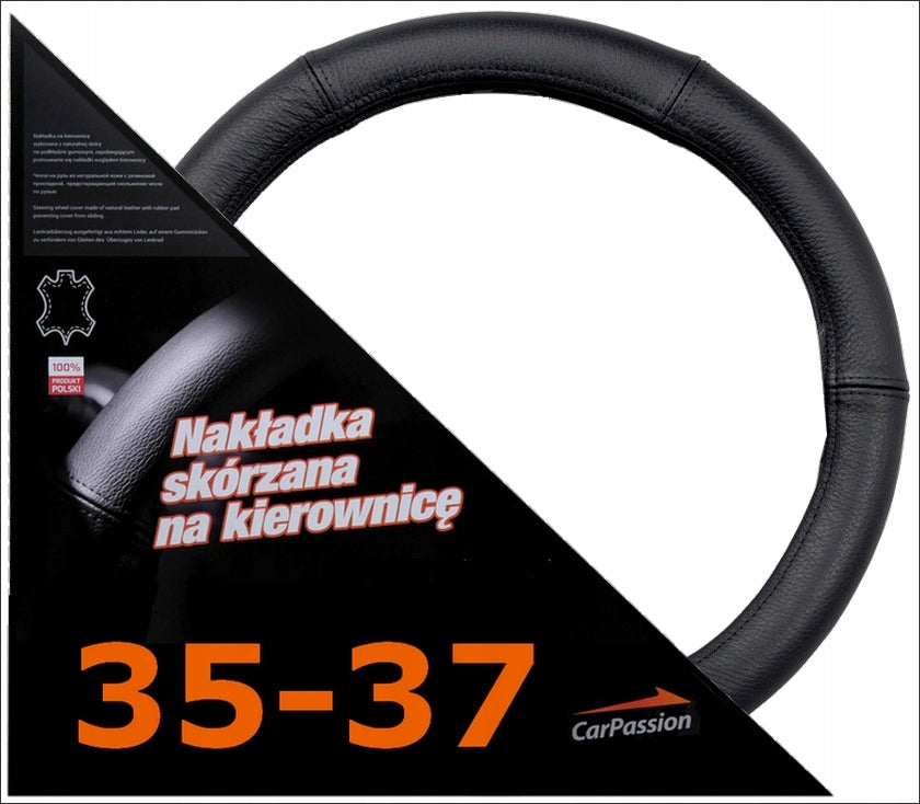 HANDLEBAR COVER Carpassion Leather Black Size S 35-37 cm
