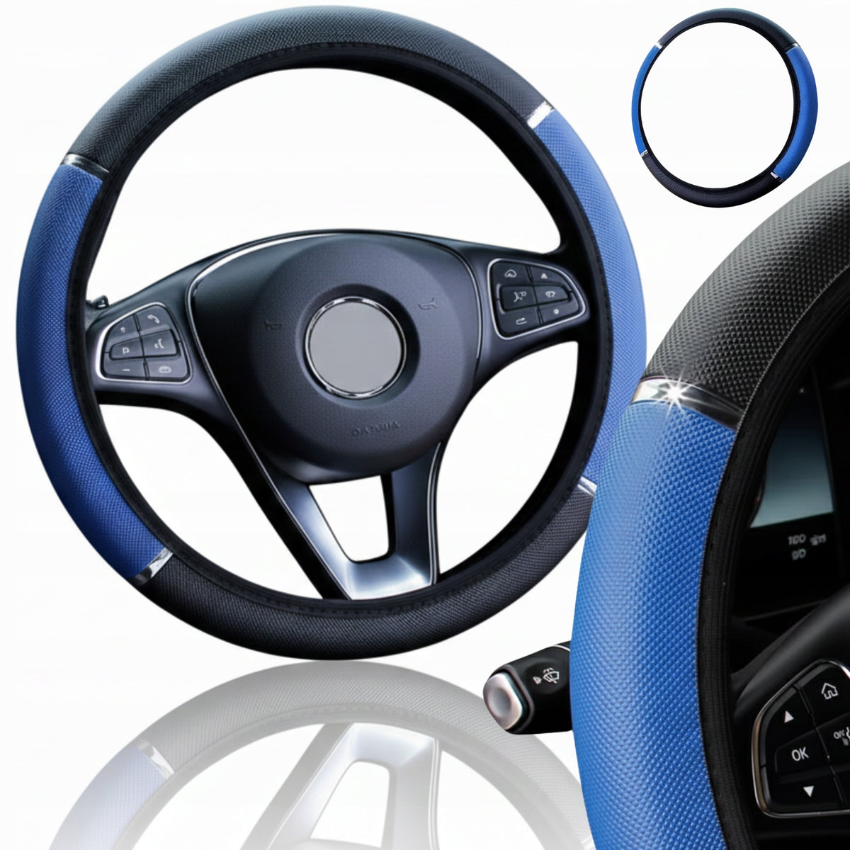 HANDLEBAR COVER UNIVERSAL BLUE NON-SLIP 36-38 CM