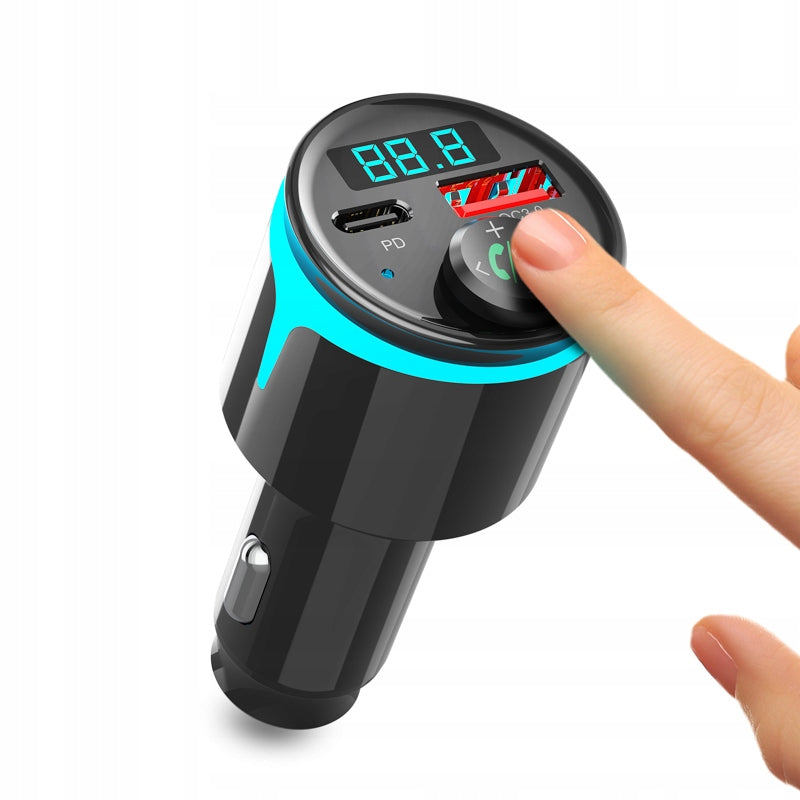 HANDS-FREE FM TRANSMITTER Xblitz X650 USB C RGB BLUETOOTH 5.3 Brand Xblitz