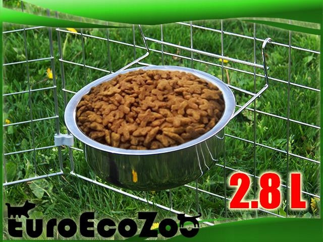HANGING BOWL METAL FEEDER FOR PLAYPEN CAT RABBIT CAGE DOG 2,8L Manufacturer code PP-51517
