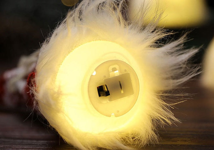HANGING GNOME CHRISTMAS SANTA CLAUS *LED* GLOWING ON THE CHRISTMAS TREE Manufacturer code JUH000286