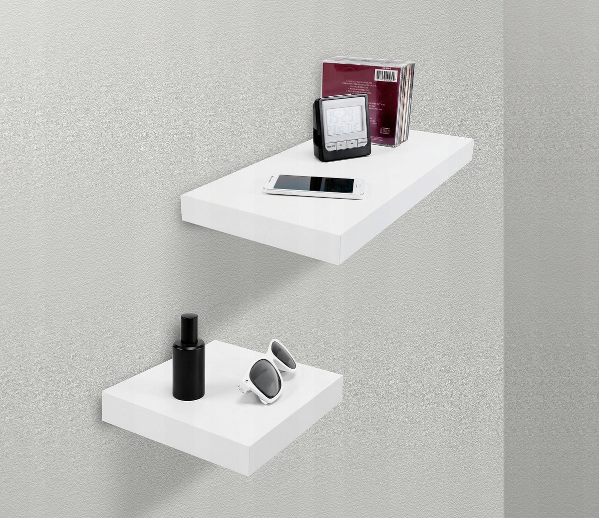 HANGING SHELF SIMPLE BOOKCASE SOLID WIDTH 50 CM UNIVERSAL WHITE Brand Product Placement