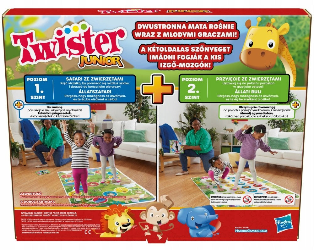 HASBRO Game Twister Junior Board with animals F7478 Manufacturer code F7478