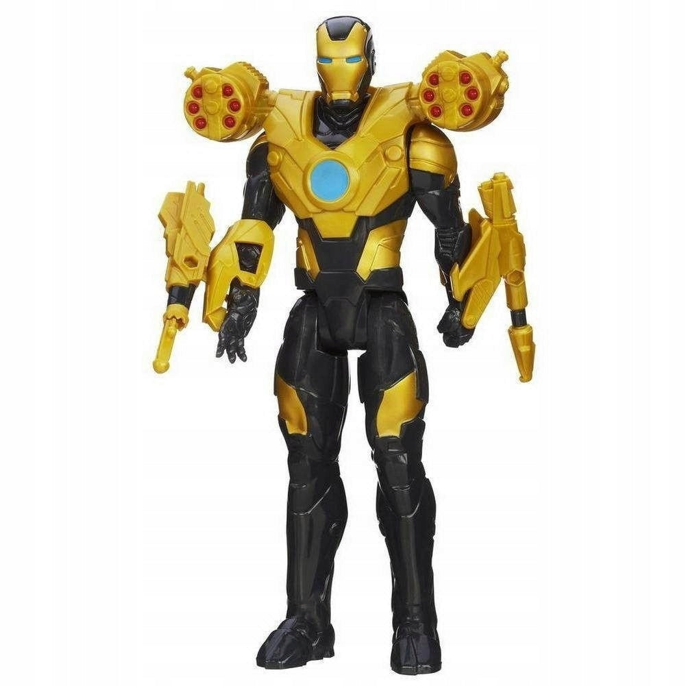 HASBRO LARGE FIGURINE IRON MAN BUSTER + SHOOTING LAUNCHER TITAN HERO series Brand Hasbro