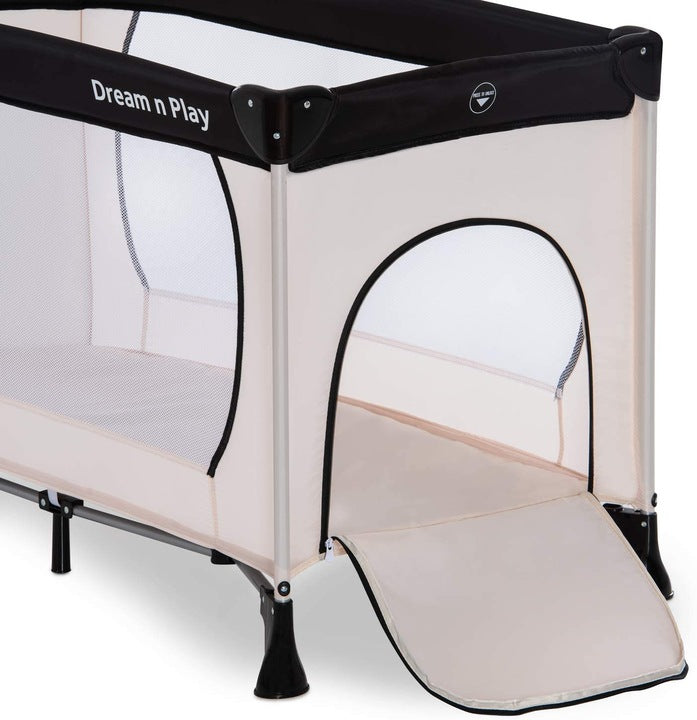 HAUCK DREAM N PLAY PLUS TRAVEL COT BEIGE Brand Hauck