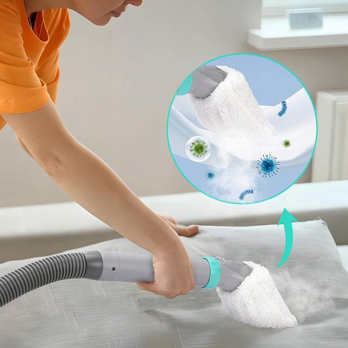 HAUSHOF StainZapper Vapo Steam Cleaner 1200W Auto Carpets Liquid 750ml Set Maximum power 1200 W