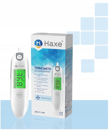 HAXE infrared thermometer for forehead ear KFT22M Manufacturer of a medical device Haxe