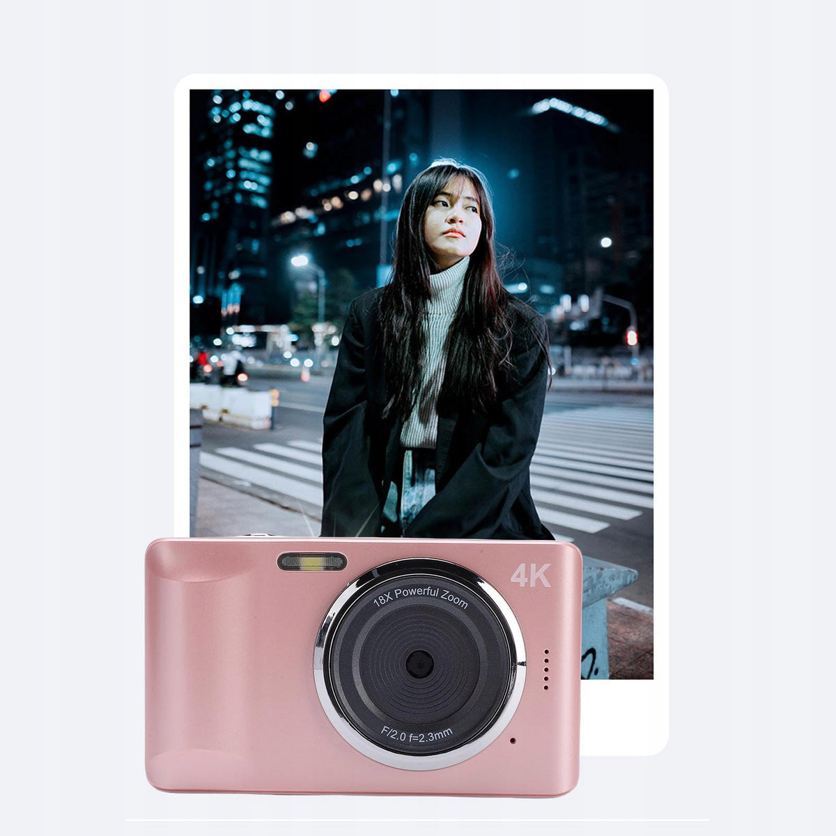 HD DIGITAL CAMERA PORTABLE 4K 64MP CAMERA STABILIZATION WITH 18X ZOOM Packaging status original