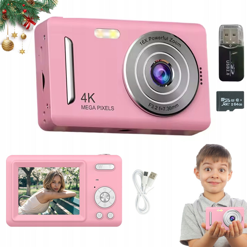 HD DIGITAL CAMERA PORTABLE CAMERA 1080P 50MP STABILIZATION WITH 16X ZOOM