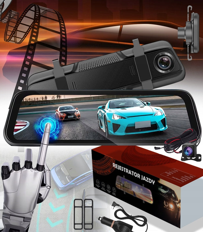 HD DRIVING VIDEO RECORDER MIRROR CAR CAMERA WIFI REVERSING 1080P Manufacturer code T09CM