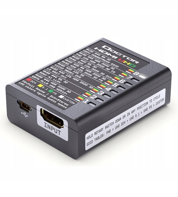 HDFury HDF0130 DOCTOR HDMI 4K EDID Manager/Signal Emulator Packaging status original