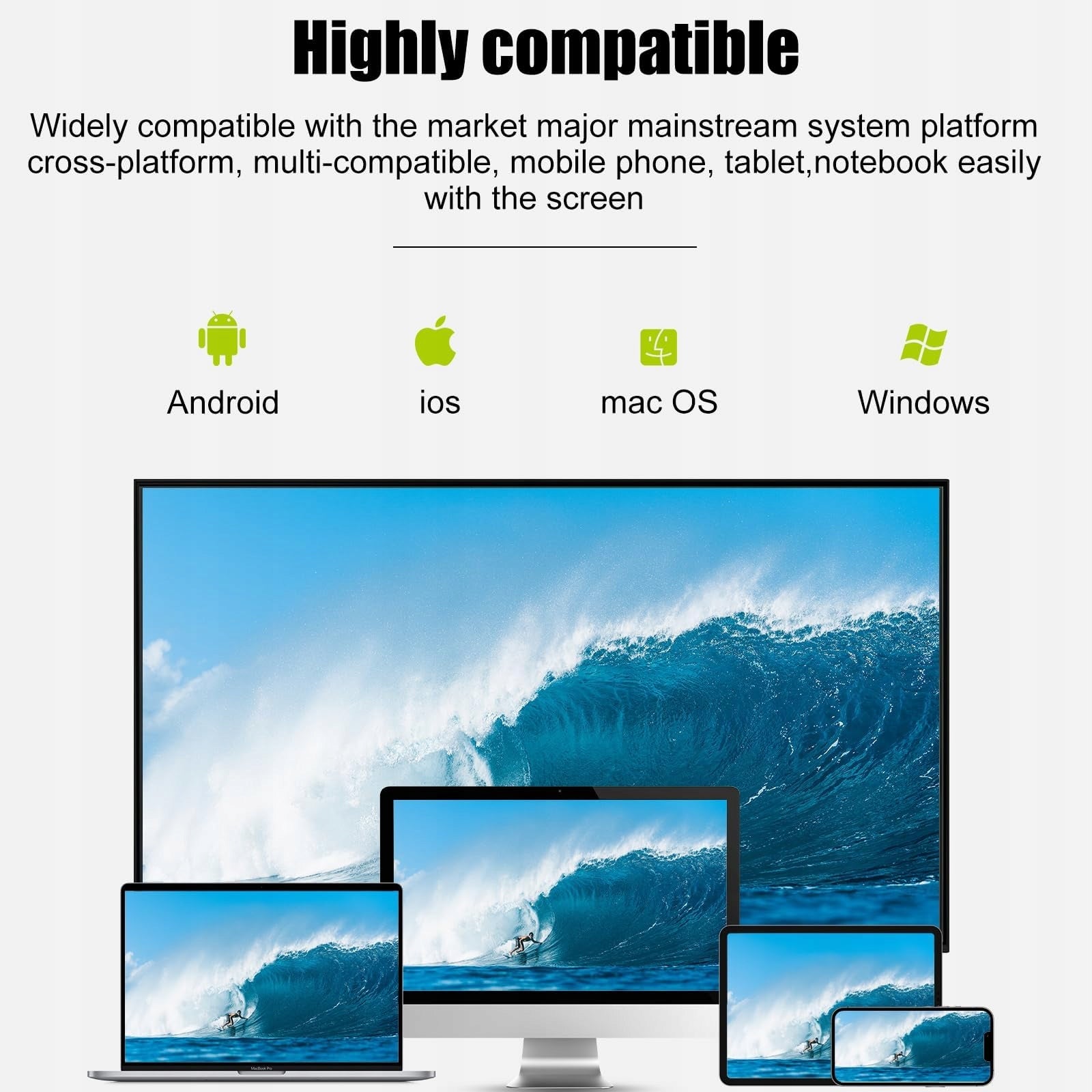 HDMI ADAPTER WIRELESS 4K STREAMING TO TV SMART HOME TV Brand no brand