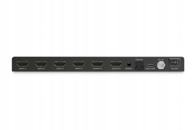 HDMI Switch 4x2 DIGITUS DS-55345 with Multi-Viewer 4K/30Hz Packaging status original