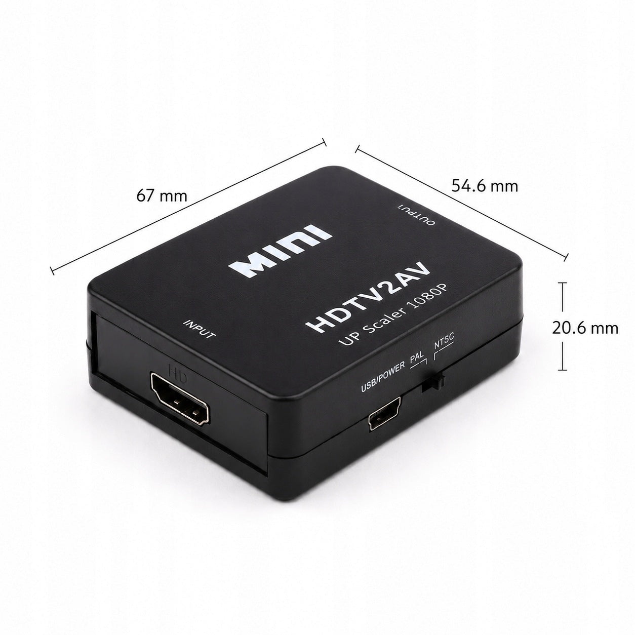 HDMI TO RCA/AV CONVERTER, 1080P, SCART, DVD, PS2/3/4, TV, VHS, LAPTOP Manufacturer code 0767711696600
