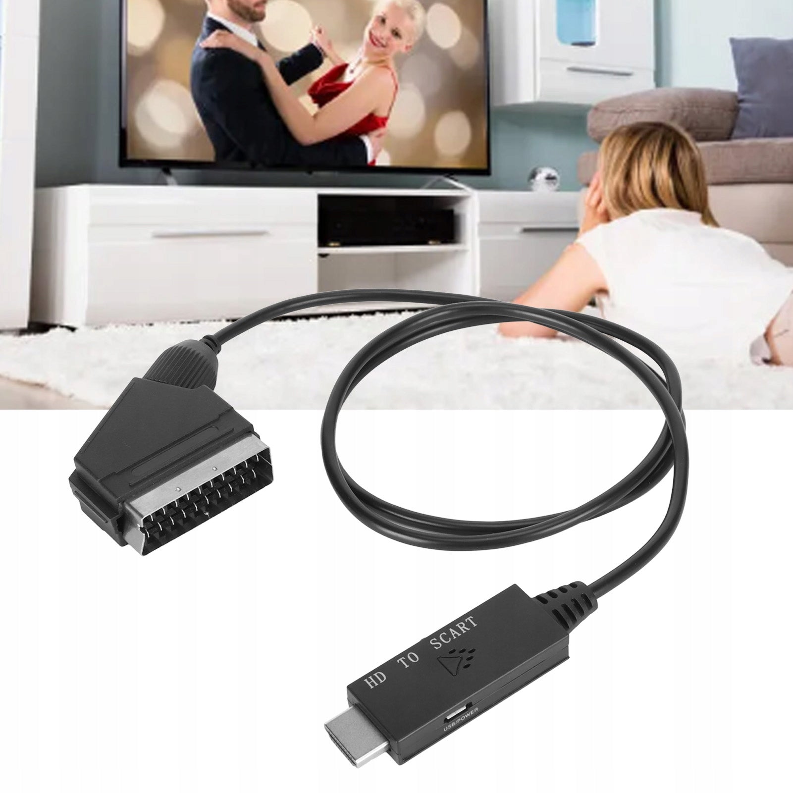 HDMI TO SCART TO TV VHS VCR DVD CONVERTER CABLE Manufacturer code 261023013841199