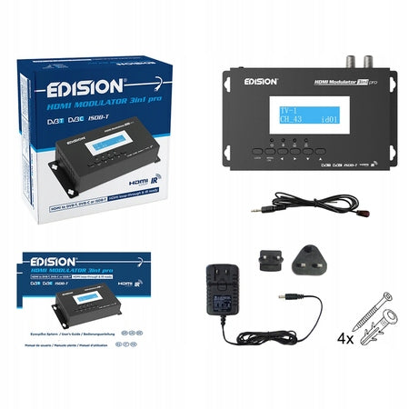 HDMI modulator EDISION 3in1 pro DVB-T/DVB-C/ISDB-T