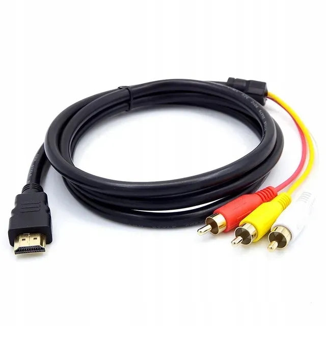 HDMI to 3 RCA / RGB / Cinch Adapter Cable - Full HD + Audio Model 0D221211