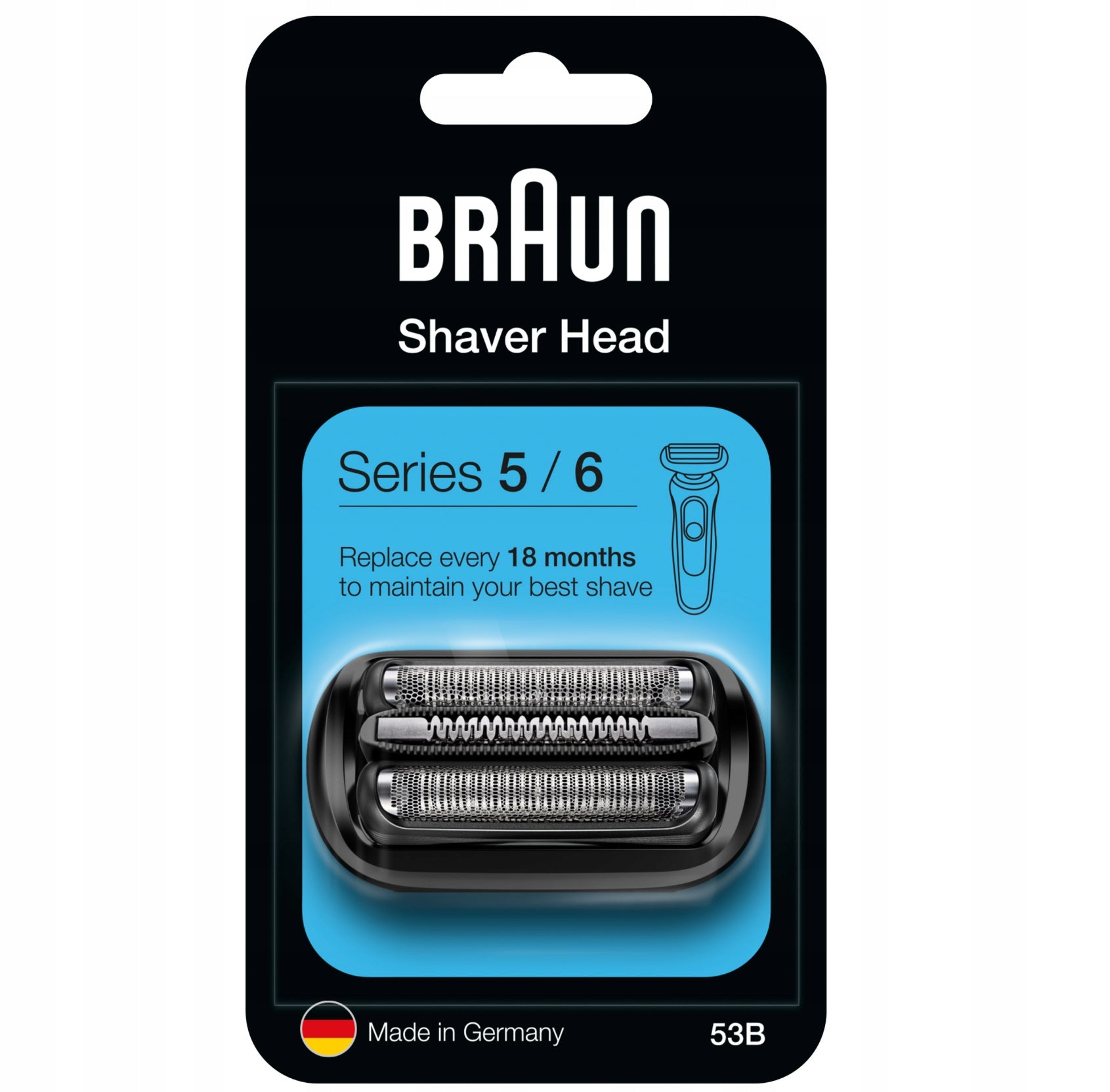 HEAD BLADE BLOCK CUTTING KNIVES FOR BRAUN 53B SERIES 5 / SERIES 6 Packaging status original