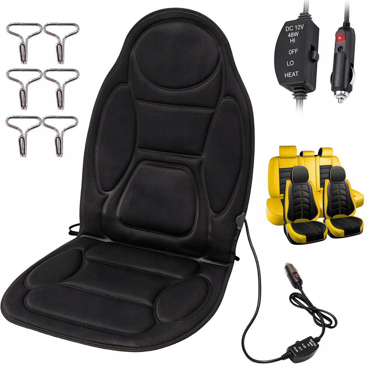 HEATED CAR MAT HEATS UP QUICKLY TO 65 DEGREES